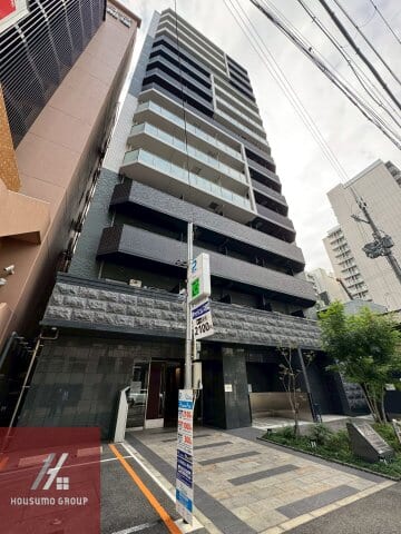 【天候に左右されない衣類乾燥】プレサンス堺筋本町駅前シェル｜同時調理がスムーズな二口ガスコンロ付き1K賃貸物件情報
